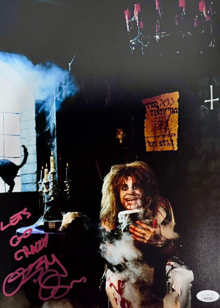 Ozzy Osbourne Signed 11x14 Photo w/Inscription - JSA COA #2